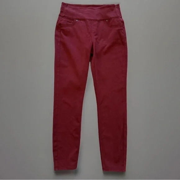 Spanx Denim Pants XL Womens Brick Red Solace Leggings High Rise Stretch Slimming - Picture 1 of 8